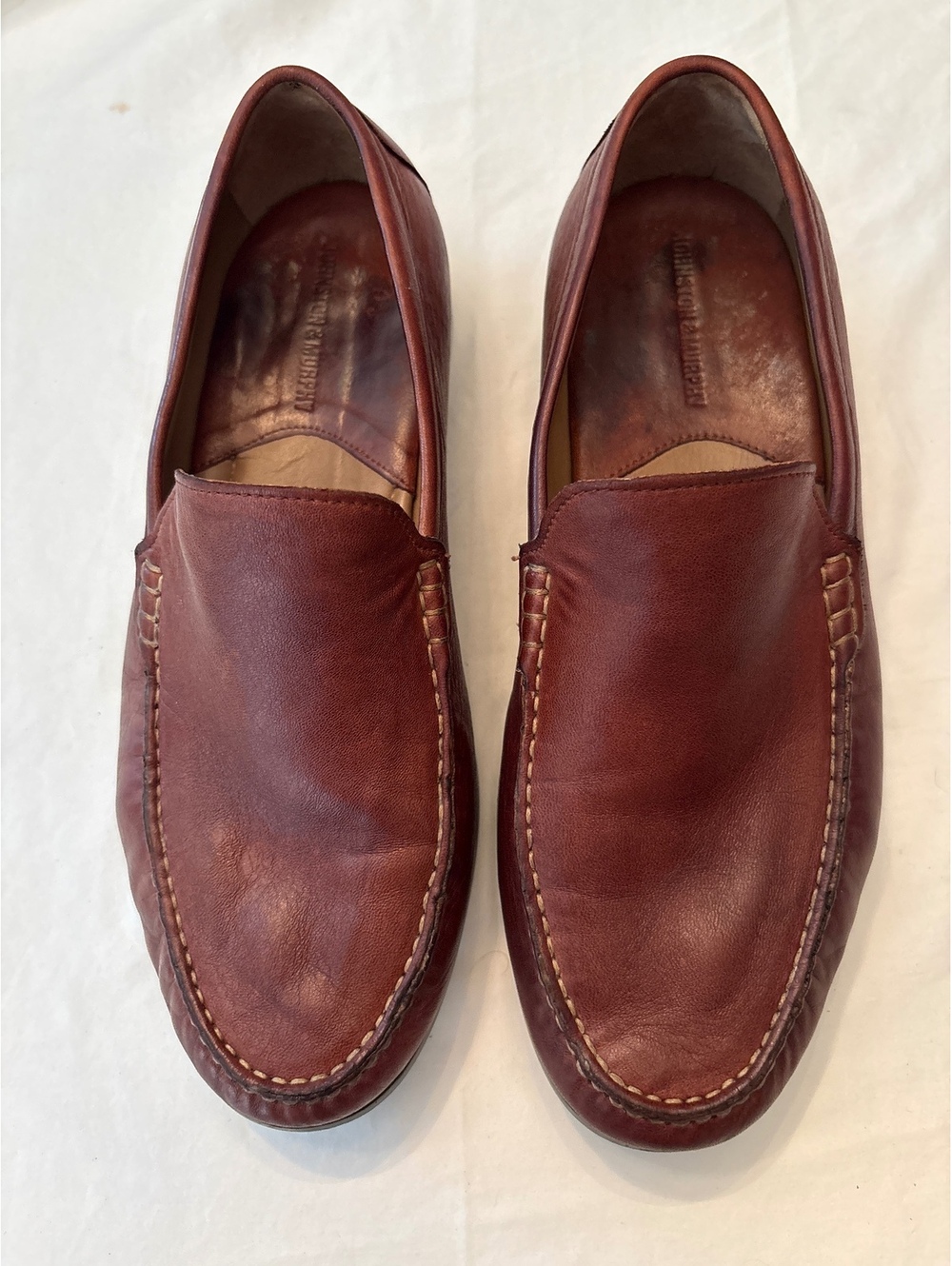Johnston & Murphy Brown Sheepskin Loafers 8.5M